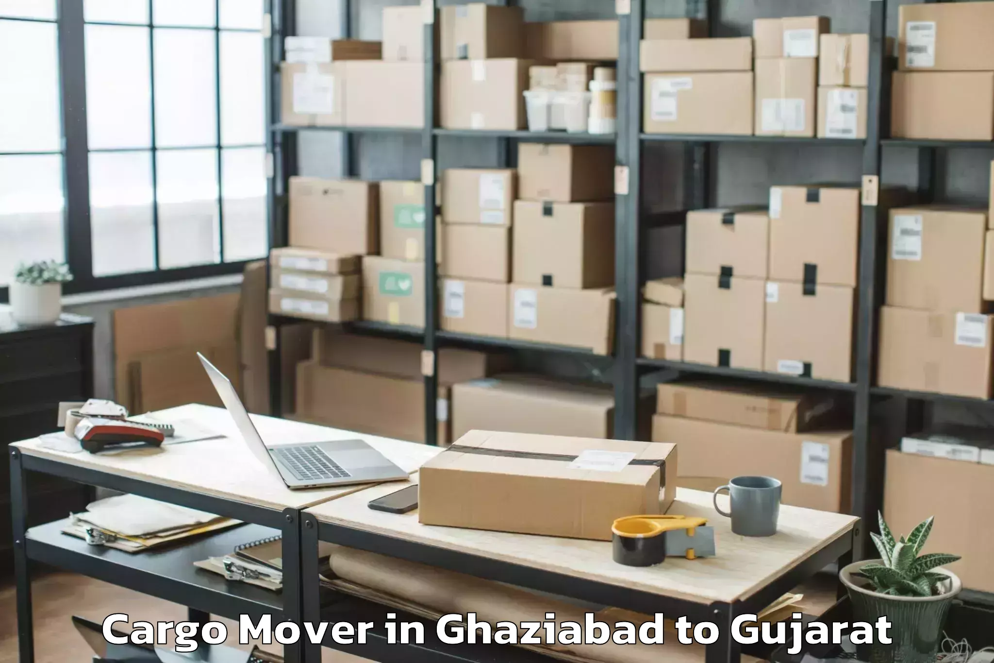 Hassle-Free Ghaziabad to Waghodia Cargo Mover